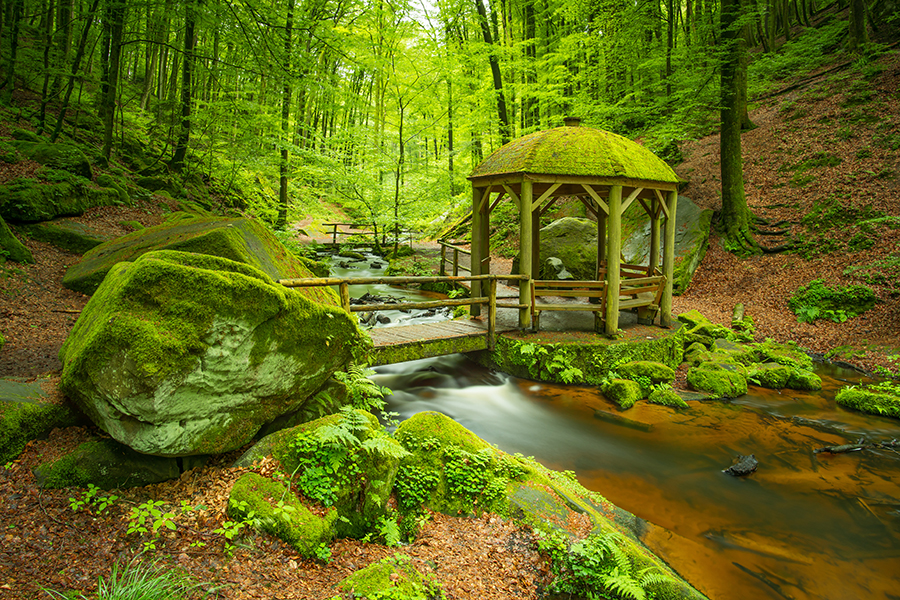 Pavillon in der Karlstalschlucht